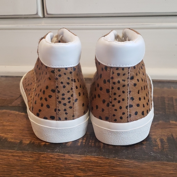 Madewell HighTop Sneakers Spot Dot Calf Hair AA182 - Picture 3 of 4